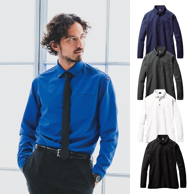 715BURTLE（バートル）長袖ポロシャツ