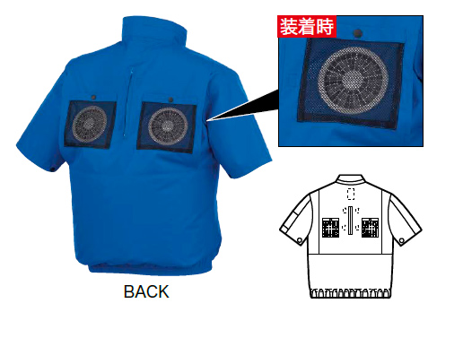 XE98108空調服XEBECジーベックファン涼しい炎天下扇風機迷彩柄真夏日猛暑